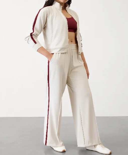 Arielle Prepetit Beyond the Gates 2025 White Tracksuit