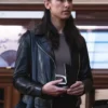 Art Detectives S01 Nina Singh Leather Biker Jacket