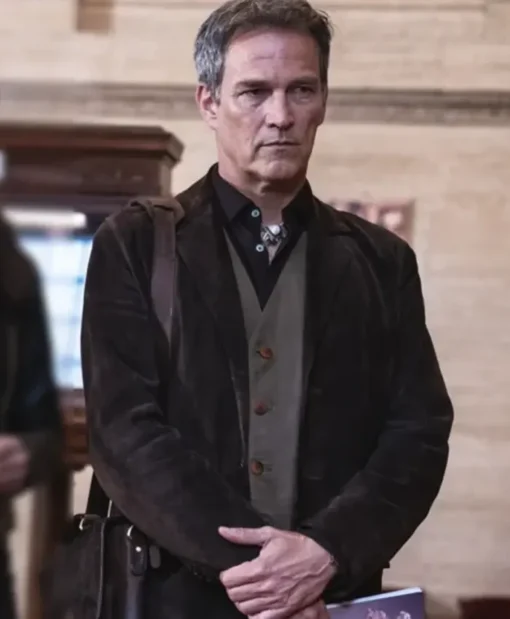 Art Detectives S01 Stephen Moyer Brown Suede Blazer