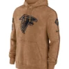 Atlanta Falcons Salute To Service Club Brown Hoodie