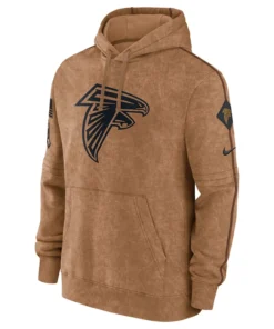 Atlanta Falcons Salute To Service Club Brown Hoodie