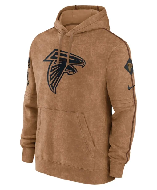 Atlanta Falcons Salute To Service Club Brown Hoodie