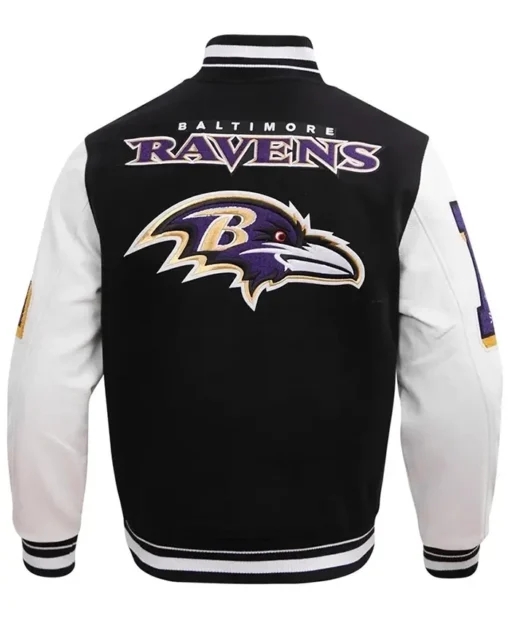 Baltimore Ravens Varsity Black And White Jacket