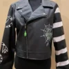 Beetlejuice Black Leather Jacket
