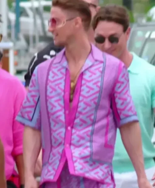 Below Deck S12 Purple Silk Printed Shirt