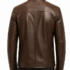 Brown Mens Fashion Leather Motorcycle Jacket