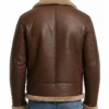 Brown Vintage Shearling Leather Jacket