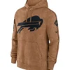 Buffalo Bills Salute to Service Club Brown Hoodie