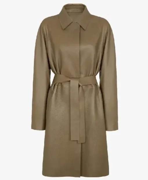 Buy Now And Just Like That Season 03 Seema Patel Waist Belt Leather Coat For Unisex