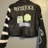 Buy Now Beetlejuice Black Biker Leather Jacket For Men and Women