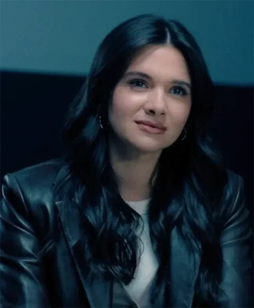 Buy Now Cora McLeod TV-Series Providence Falls Season 01 Katie Stevens Black Leather Blazer For Unisex
