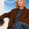 Buy Now Daphne Davenport Movie Rabbit Trap 2025 Rosy McEwen Brown Oversized Coat For Unisex