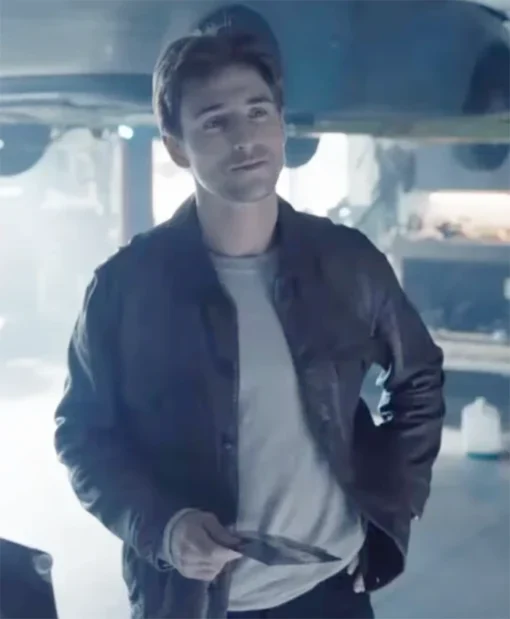 Buy Now Dylan Roberts Movie If I Run 2025 Evan Roderick Brown Leather Jacket For Unisex