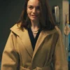 Buy Now Ella McCay Movie Ella McCay 2025 Emma Mackey Brown Wool Coat For Unisex