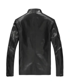 Buy Now Fashion Black Leather Motorcycle Jacket For Men And Women