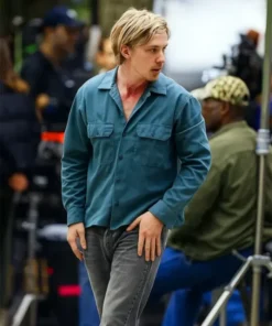 Buy Now Hank Thompson Movie Caught Stealing 2025 Austin Butler Blue Jacket For Unisex