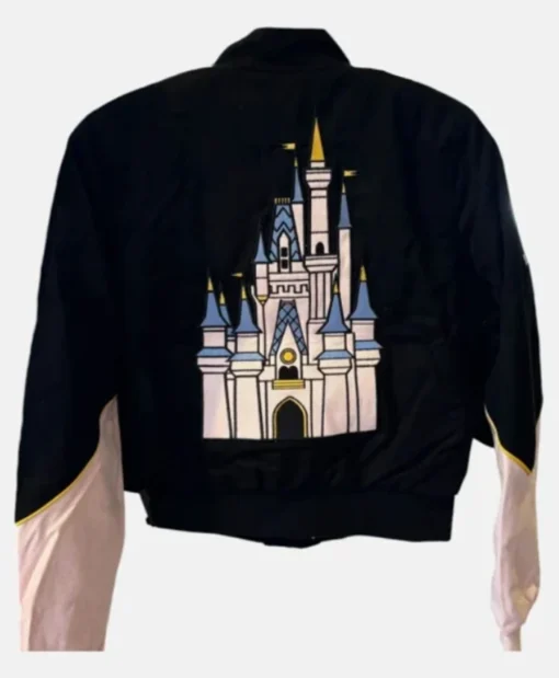 Buy Now Her Universe Walt Disney World Racing Pink And Black Varsity Jacket For Unisex