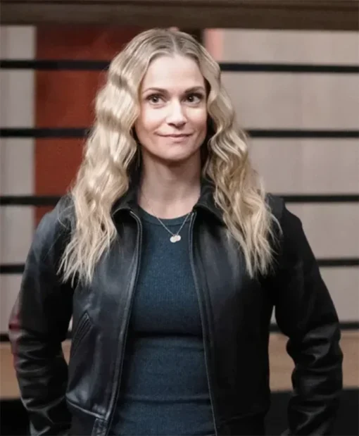 Buy Now Jennifer Jareau TV-Series Criminal Minds Evolution Season 18 A.J. Cook Black Leather Bomber Jacket For Unisex