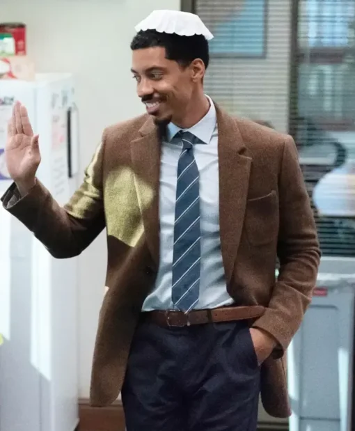 Buy Now Melvin Gregg Movie The Paper 2025 Brown Blazer For Men And Women