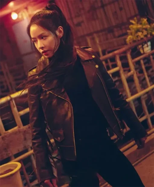 Buy Now Mi-Reu TV-Series Twelve Season 01 Lee Joo-bin Black Biker Leather Jacket For Unisex
