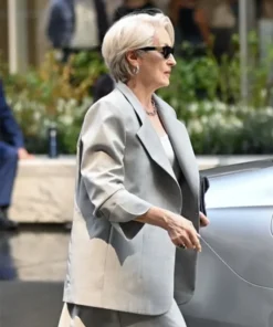 Buy Now Miranda Priestly Movie The Devil Wears Prada 2 2026 Meryl Streep Grey Blazer For Unisex