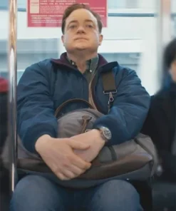 Buy Now Movie Rental Family 2025 Brendan Fraser Blue Bomber Jacket For Unisex