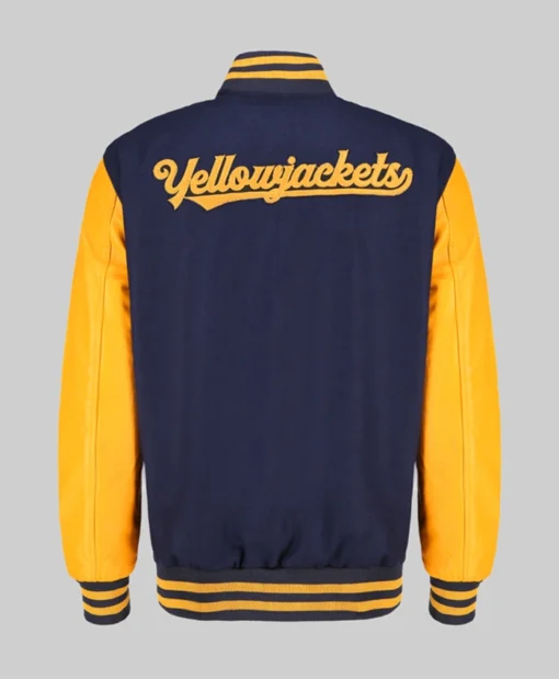 Buy Now Navy Blue And Yellow Letterman Varsity Jacket For Men And Women
