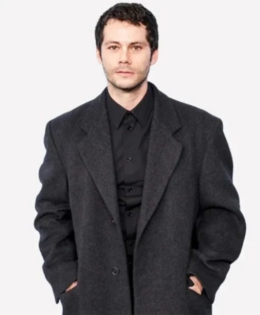 Buy Now Roman Movie Twinless 2025 Dylan O’Brien Black Trench Wool Coat For Unisex