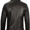 Buy Now Simple Cafe Racer Dark Brown Leather Jacket For Men And Women