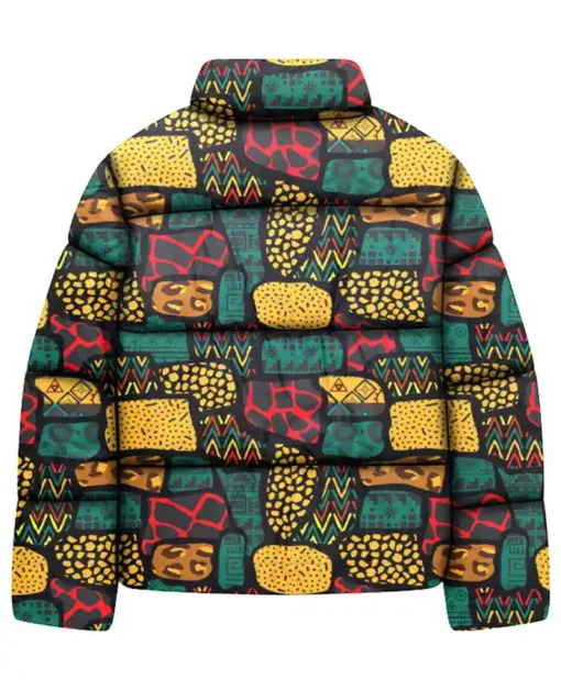 Buy Now Stegaro Ethnic Boho Seamless Pattern Puffer Jacket For Men And Women