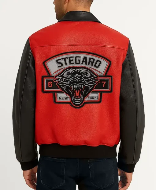 Buy Now Stegaro Mayan Disc Bomber Leather Jacket For Men And Women