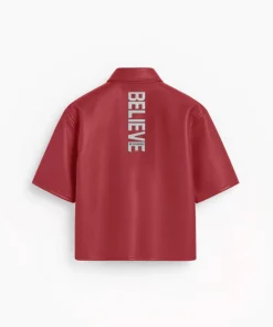 Buy Now Stegaro Oversized Maroon Leather Shirt For Men And Women