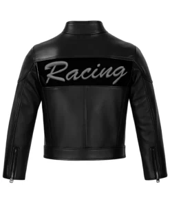 Buy Now Stegaro Racing Black Leather Jacket For Men And Women