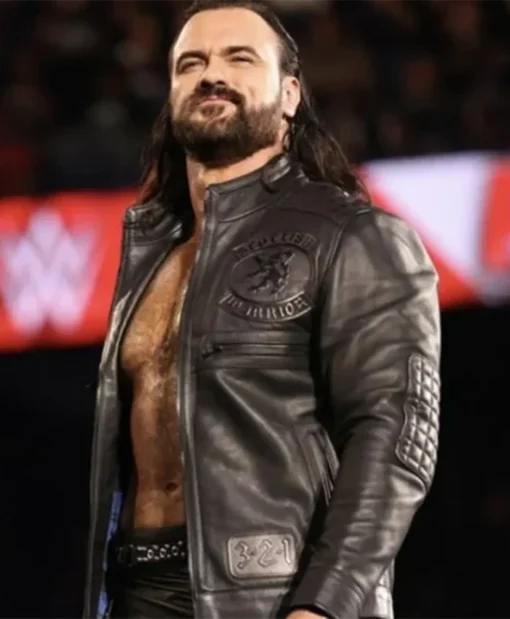 Buy Now WWE Drew Mcintyre Black Leather Jacket For Men And Women