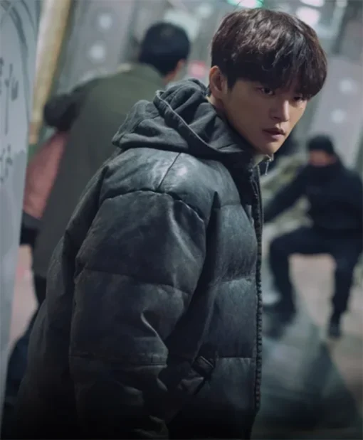 Buy Now Won Seung TV-Series Twelve Season 01 Seo In-Guk Black Puffer Jacket For Unisex