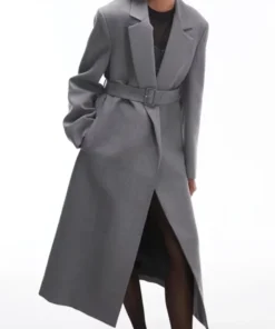 Buy Now Yolanda Medina TV-Series Olympo Season 01 Fanny Gautier Grey Wool Coat For Unisex