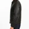 Cafe Racer Simple Dark Brown Leather Jacket