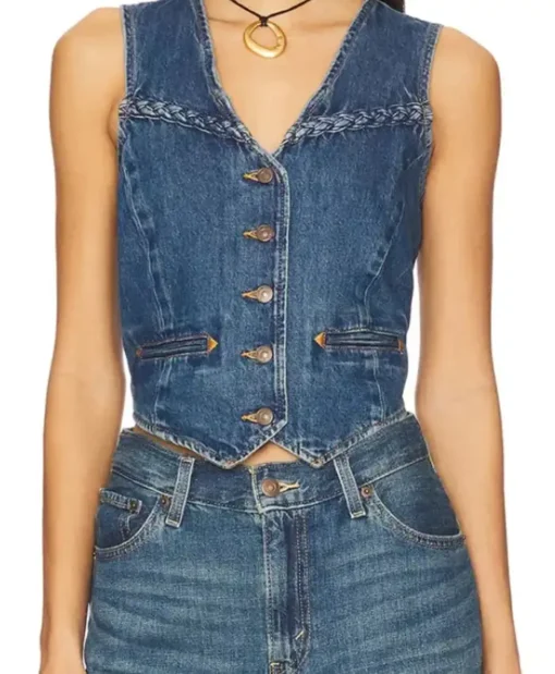 Cait Fairbanks The Young and the Restless Denim Vest