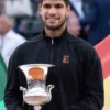 Carlos Alcaraz Italian Open 2025 Black Jacket