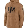 Cincinnati Bengals Salute To Service Brown Hoodie