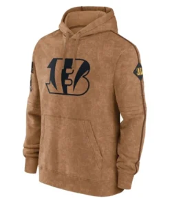 Cincinnati Bengals Salute To Service Brown Hoodie