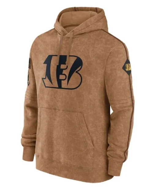 Cincinnati Bengals Salute To Service Brown Hoodie