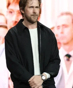 CinemaCon 2025 Ryan Gosling Black Cotton Jacket