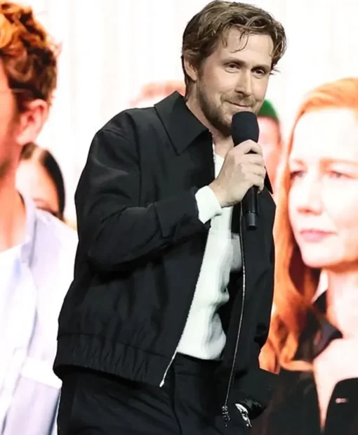 CinemaCon 2025 Ryan Gosling Cotton Black Jacket