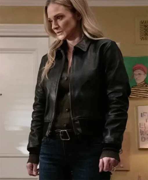 Criminal Minds Evolution S18 A.J. Cook Leather Bomber Jacket