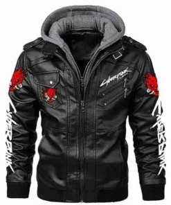 Cyberpunk 2077 Samurai Leather Black Jacket