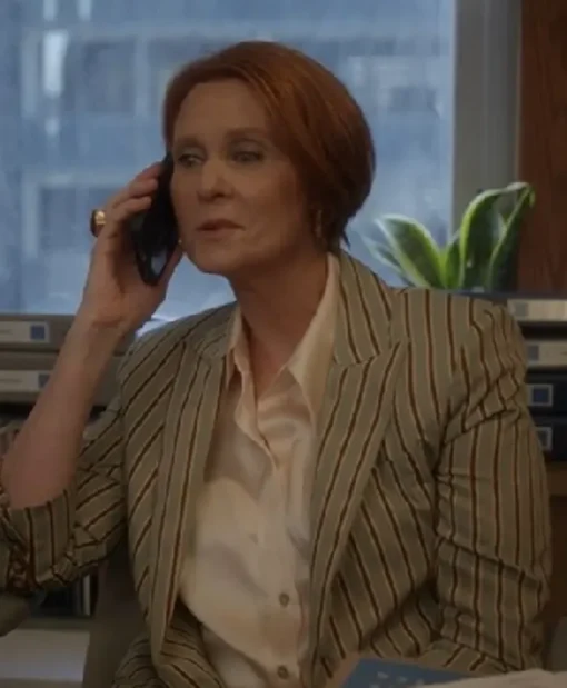 Cynthia Nixon And Just Like That S03 Strip Blazer