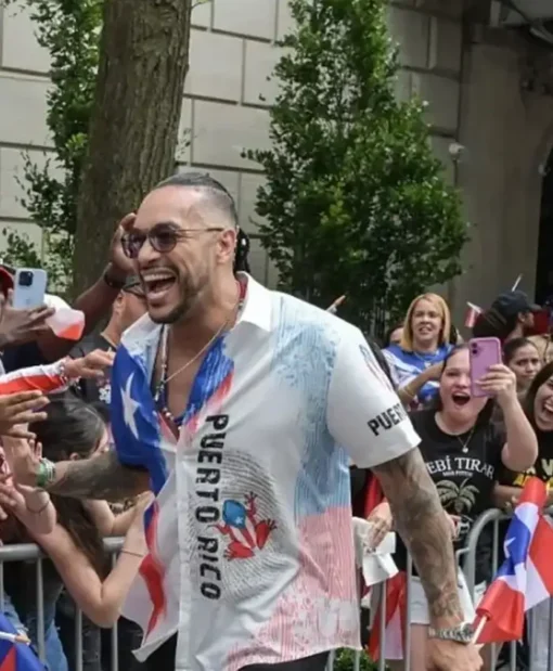 Damian Priest White The Puerto Rican Day Shirt