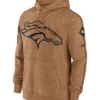 Denver Broncos Salute To Service Brown Hoodie