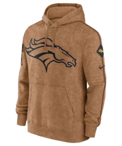 Denver Broncos Salute To Service Brown Hoodie